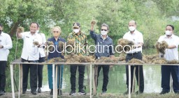 Menteri KKP dan Bupati Sidoarjo Panen, Sekaligus Canangkan Desa Kupang Jabon Jadi Kampung Budidaya Rumput Laut