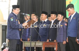 Pesannya Jalin Kerjasama, Gus Muhdlor Kukuhkan Pengurus Karang Taruna Sidoarjo Periode 2022 - 2027