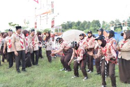 Buka Jambore Cabang Sidoarjo, Kak Subandi Pesan Jadilah Anggota Pramuka Berkarakter Tangguh