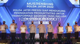 Polresta Sidoarjo Jadi Salah Satu Satker Polda Jatim Peraih Penghargaan Perencanaan Terbaik