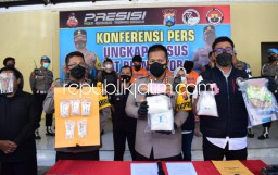Satuan Resnarkoba Polresta Sidoarjo Ringkus Tiga Pengedar Sabu-Sabu Jaringan Bali