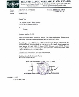 PCNU Sidoarjo Larang Kader Gunakan Atribut NU Saat Kampanye Akbar Gus Muhaimin di Sidoarjo