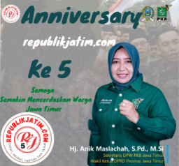 Wakil Ketua DPRD Provinsi Jawa Timur Mengucapkan Selamat HUT republikjatim.com ke 5