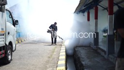 Antisipasi Demam Berdarah, Lapas Porong Fogging Kamar Hunian Warga Binaan