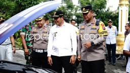 Wabup Sidoarjo Pimpin Apel Gelar Pasukan Operasi Lilin Semeru 2022 di Polresta Sidoarjo