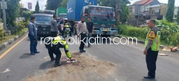 Truk Kontainer dan Motor Beat Kabur, Pengendara Motor Tiger Asal Sukorejo Pasuruan Tewas di JL Raya Tebel Sidoarjo