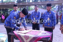 Dua Kecamatan di Sidoarjo Canangkan Zona Integritas WBK/WBBM, Siap Tolak Pemberian Reward Selama Pelayanan