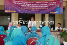 Ciptakan Lingkungan Sehat, Anggota PKK Sidoarjo Diajari Tanggulangi Limbah Rumah Tangga