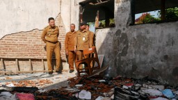 Tiga Ruang Kelas dan Guru SDN Jenggot Krembung Terbakar 2023 Lalu, Baru Diperbaiki Tahun 2024 Ini