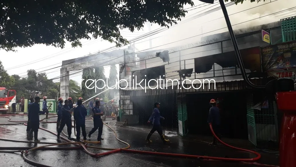 Toko Pracangan di Tulangan Ludes Terbakar Pemilik Merugi Rp 150 Juta