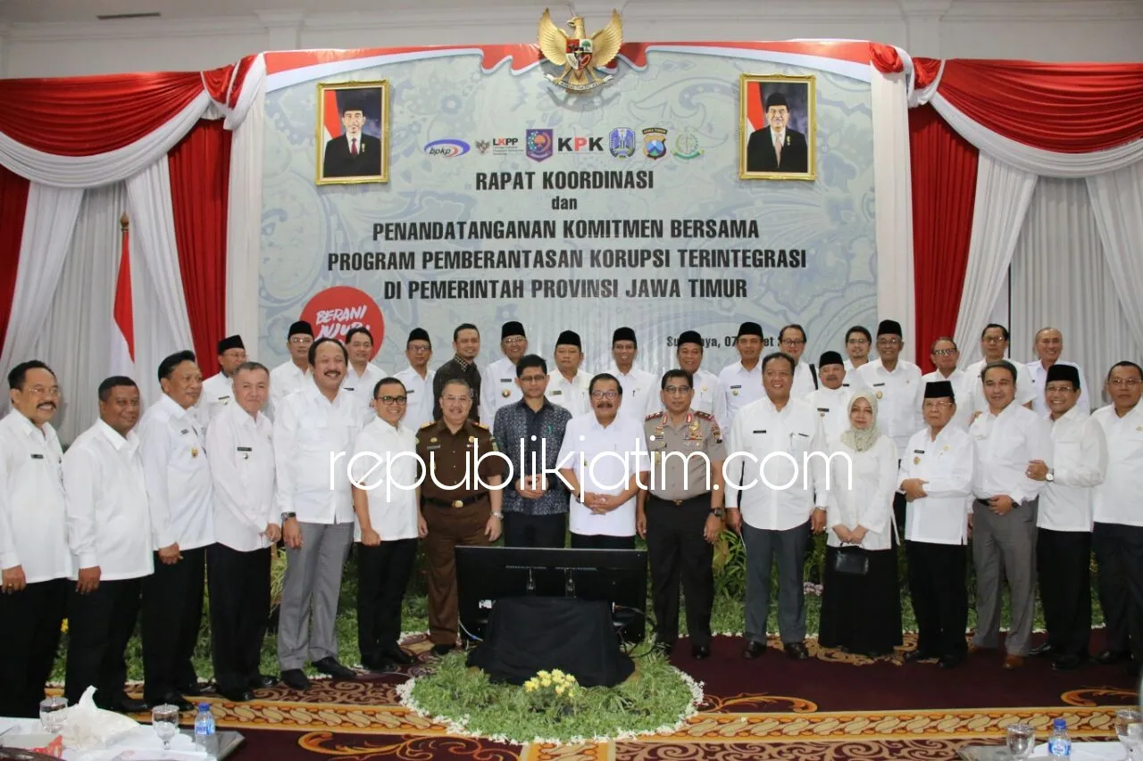 KPK Ingatkan Bupati/Walikota Se Jatim Pengadaan Barang dan Jasa Rawan Mark Up