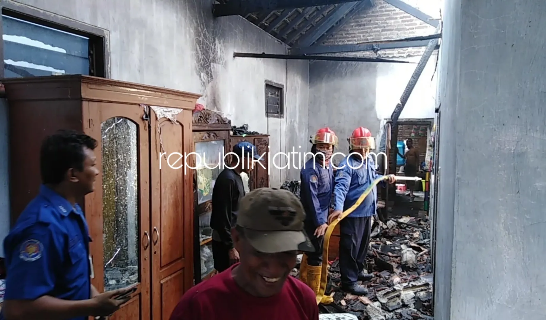 Rumah Warga Jabon Ludes Terbakar, Diduga Dipicu Cucu Main Korek Api