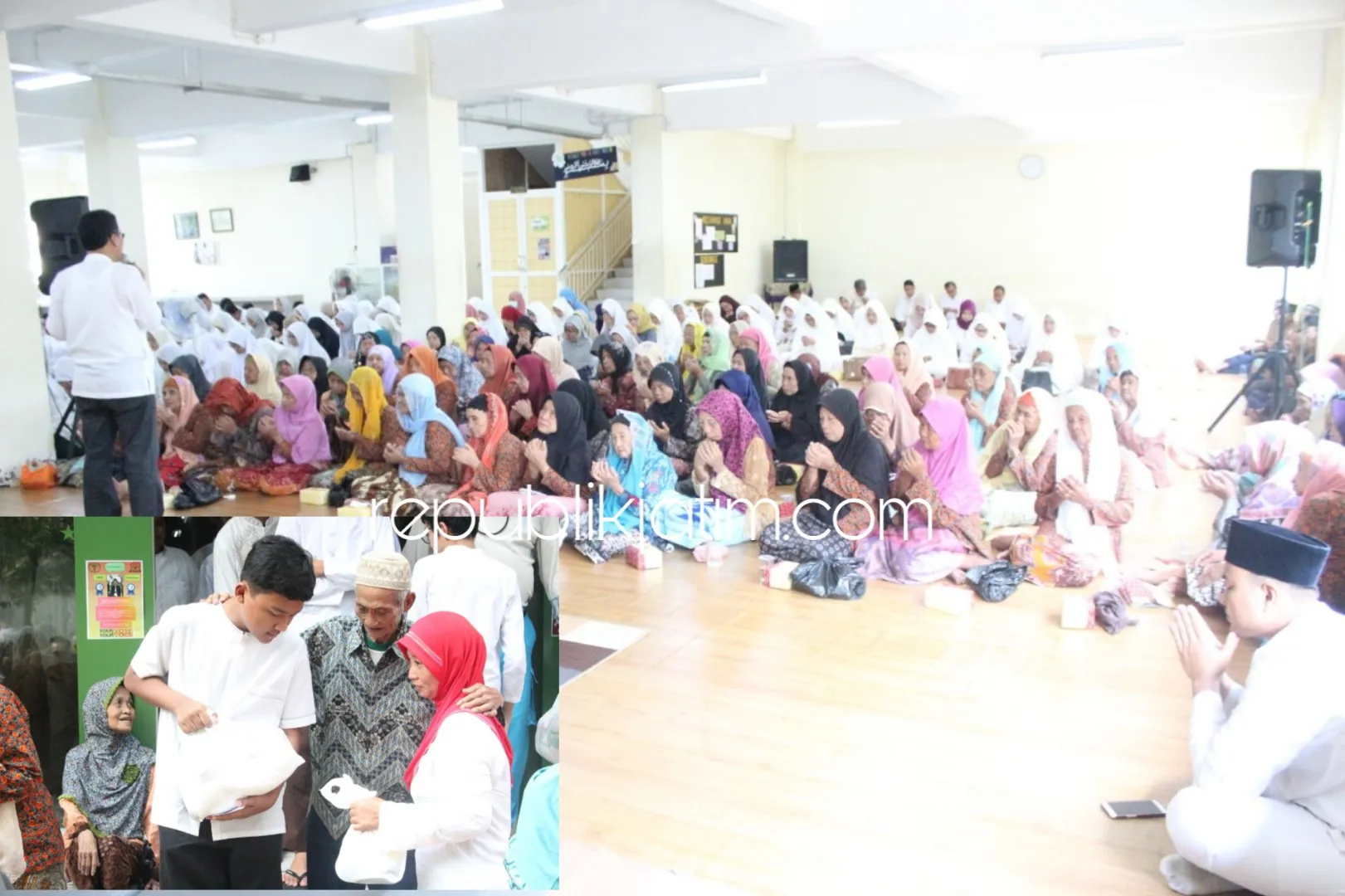 Jelang UNBK, Siswa SMP dan SMA Al Muslim Gelar Doa Bersama dan Berbagi Sembako