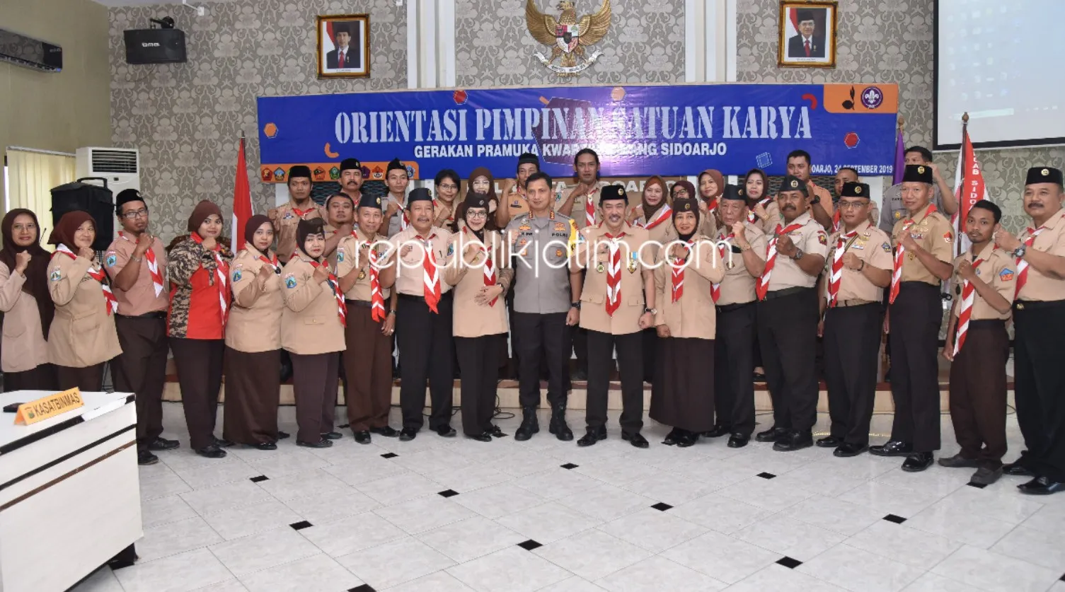 Lahirkan Pemimpin Tangguh, Kwarcab Sidoarjo Gelar Orientasi Pimpinan Saka