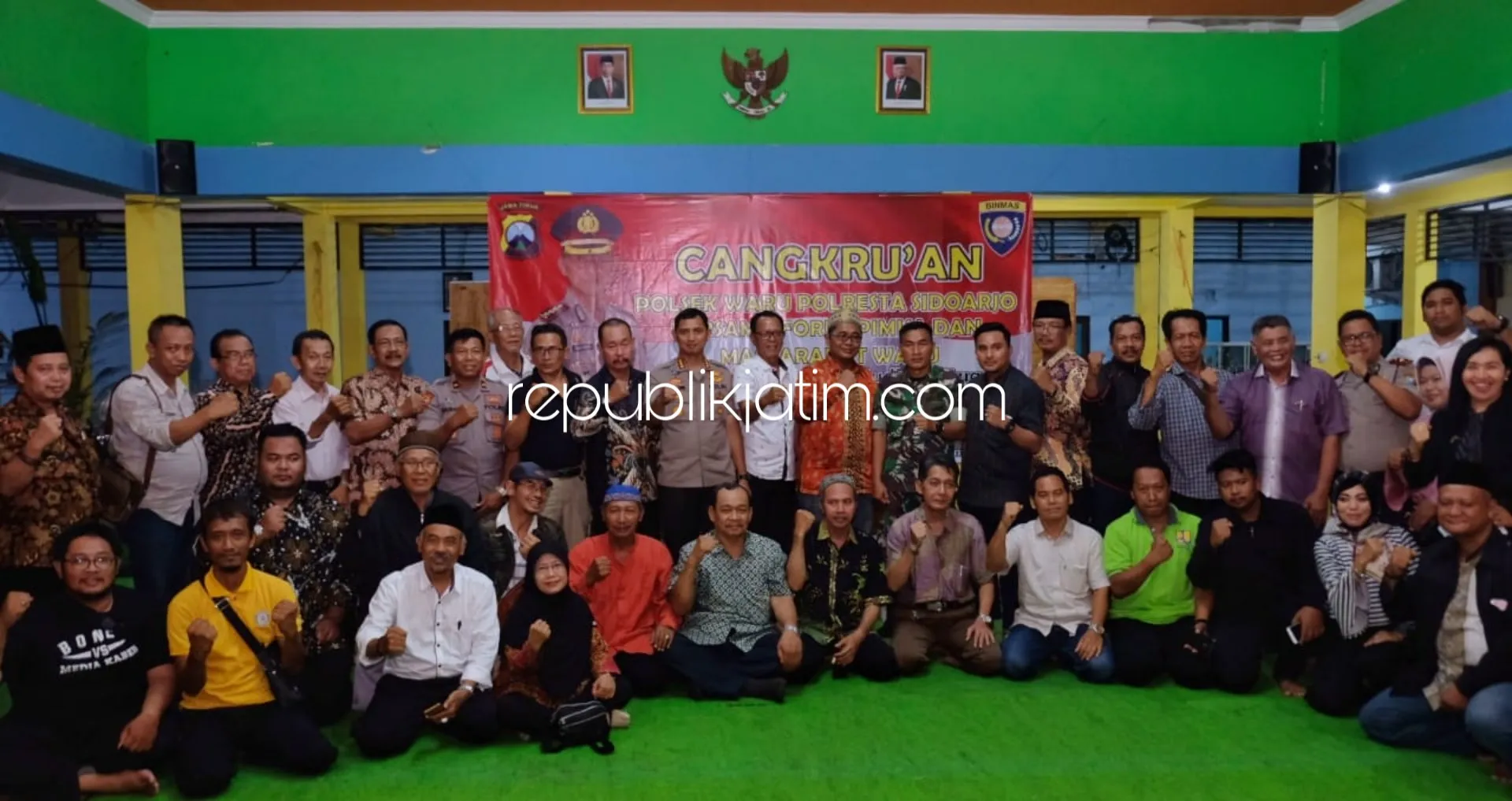 Cangkrukan, Upaya Kapolresta Sidoarjo Jaga Kondusifitas Kamtibmas Jelang Pilkades Serentak