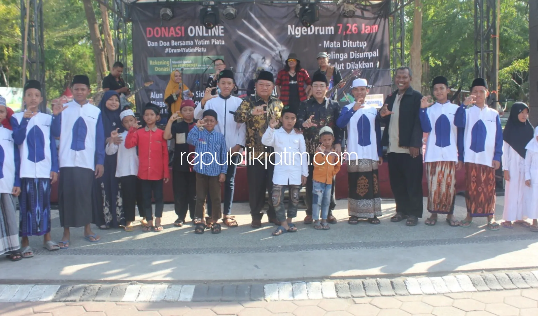 Pemkab Sidoarjo Fasilitasi Drummer Kunto Galang Donasi Bagi Anak Yatim