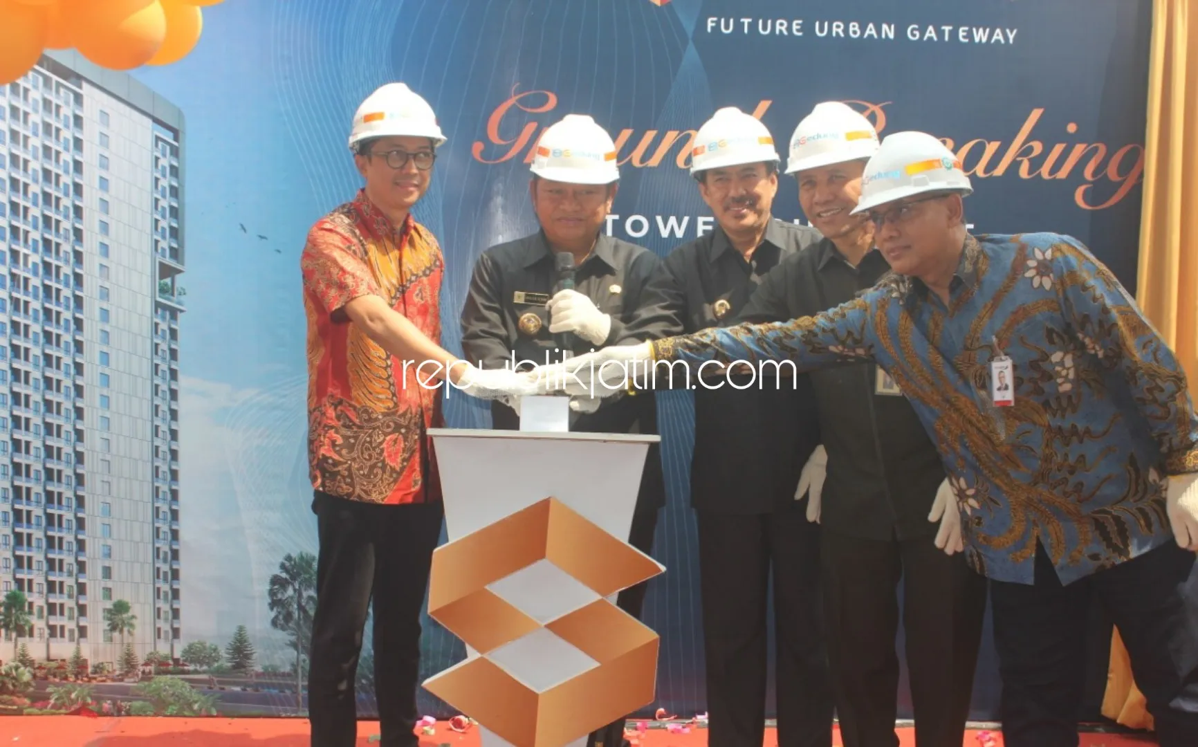 Ground Breaking Safira City Apartemen, Chalidana Group Janji Serap Pekerja Sidoarjo 60 Persen