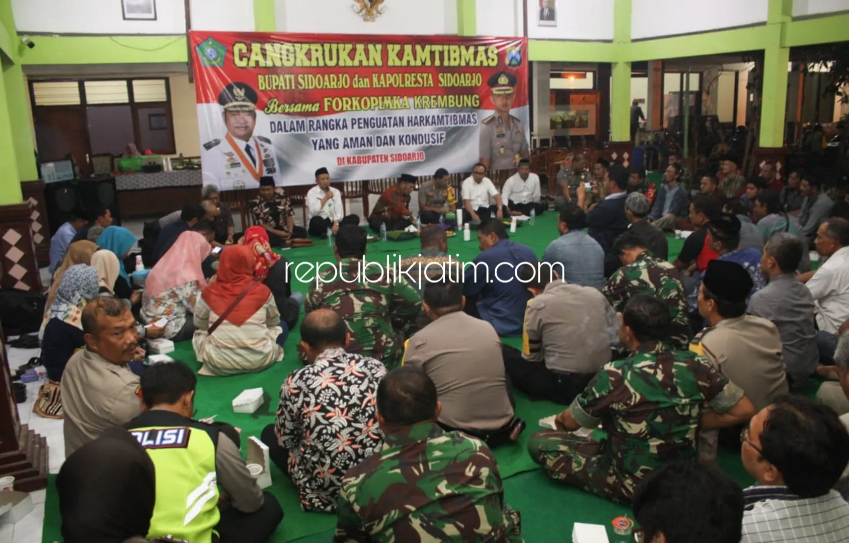 Sampaikan Himbauan Kamtibmas, Kapolresta Sidoarjo Ajak Warga Jaga Kondusifitas Jelang Pilkades
