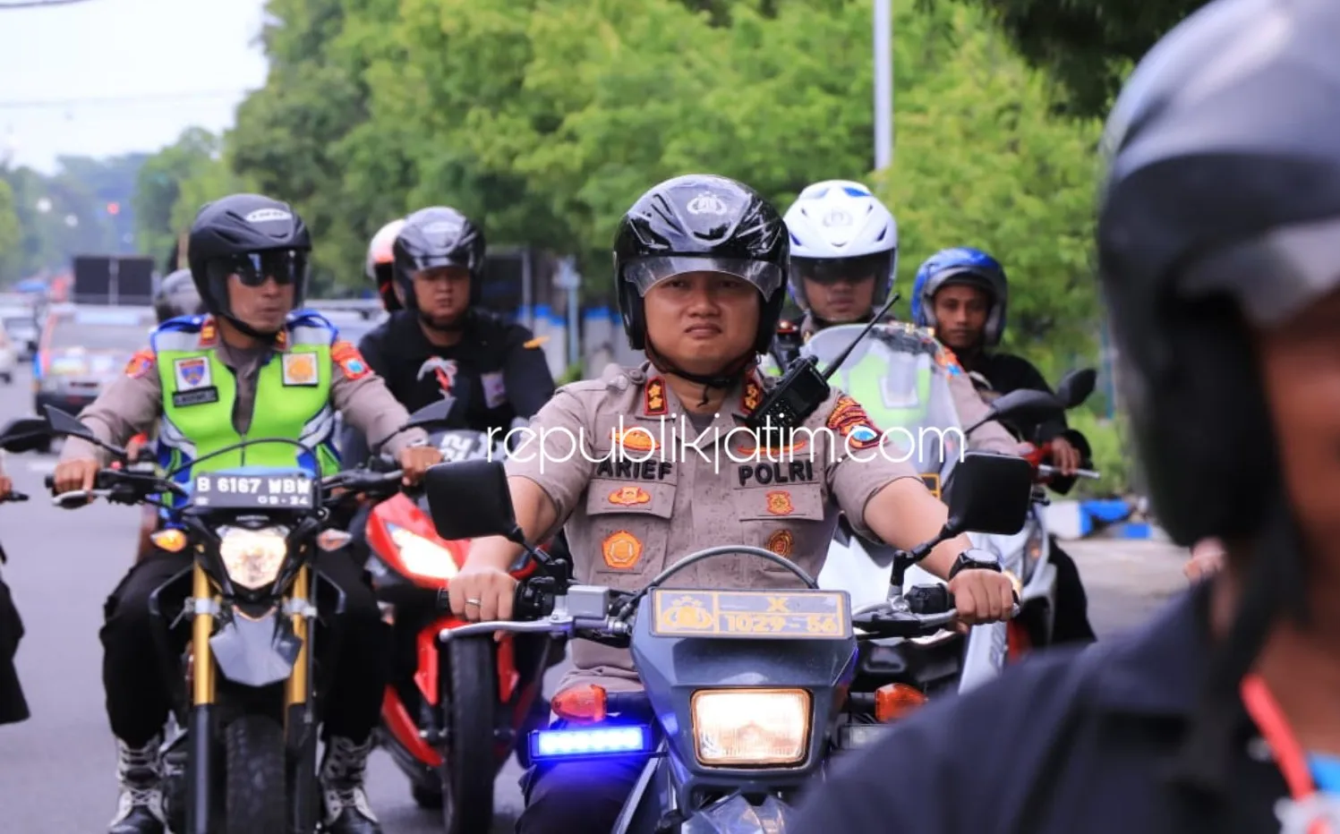 Kapolres Ponorogo Patroli Bermotor Amankan Acara Bumi Reog Berdzikir