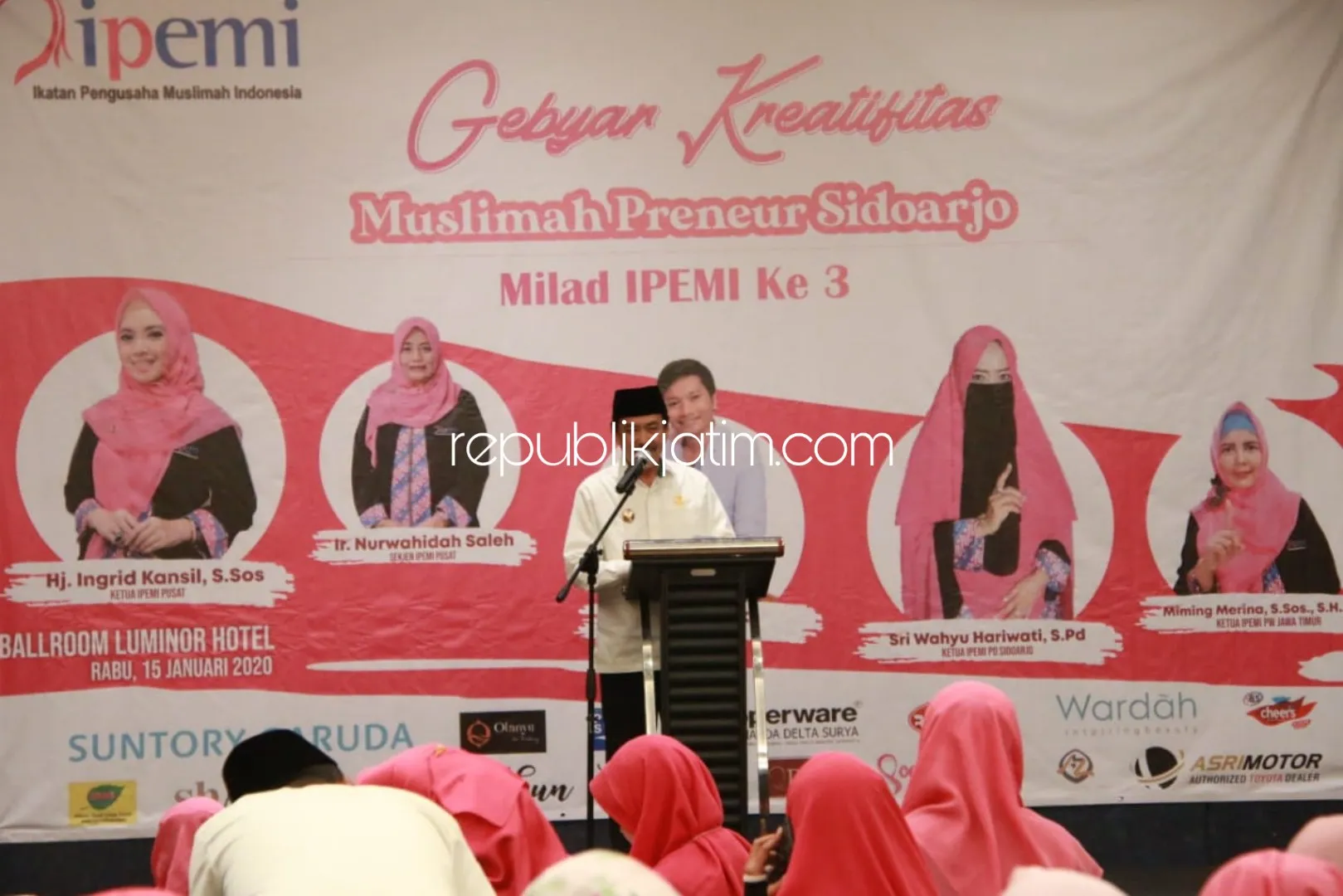 Plt Bupati Sidoarjo Minta IPEMI Cetak Pengusaha Muslimah Profesional