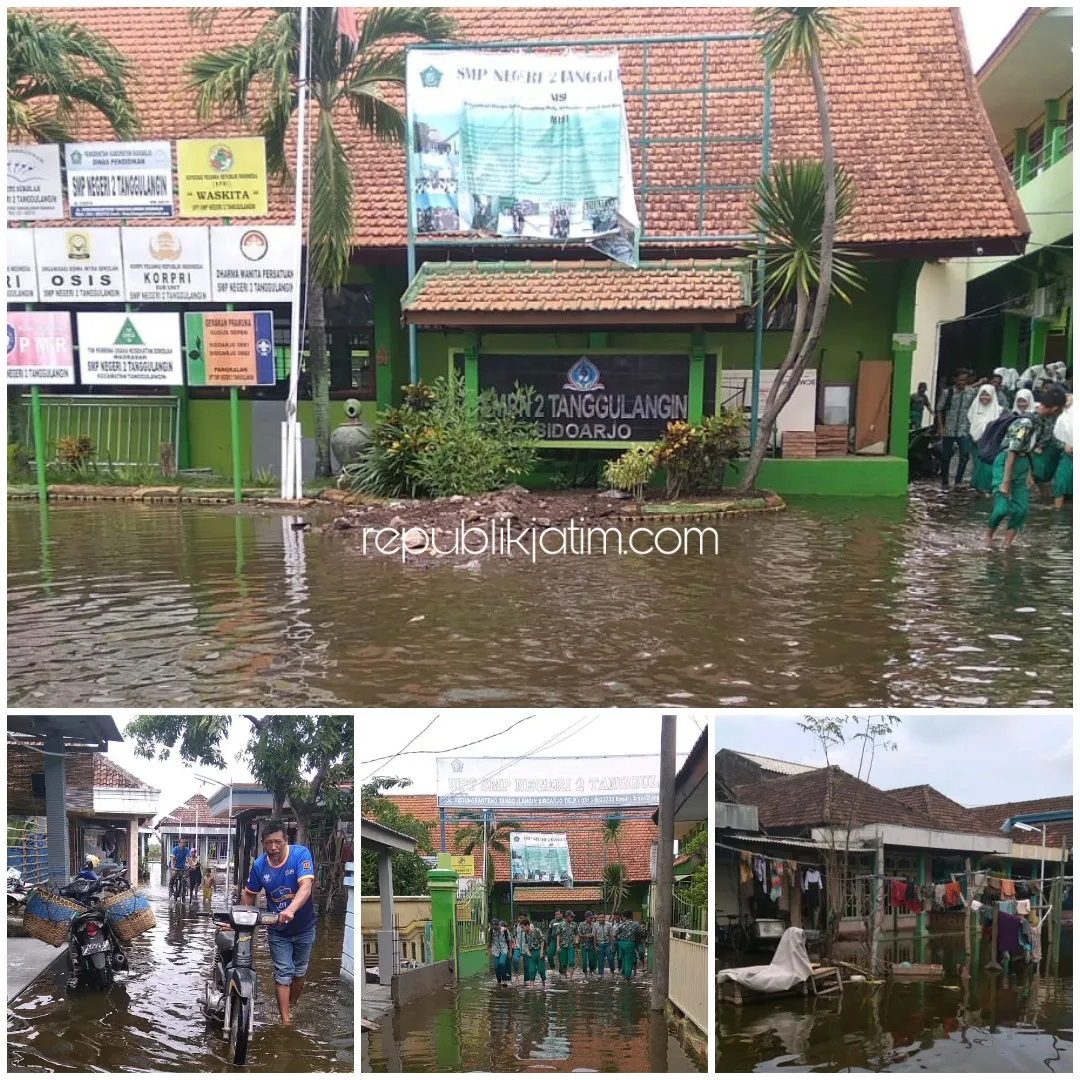 Enam Desa di Porong dan Tanggulangin Terendam Luapan Air Sungai Simo