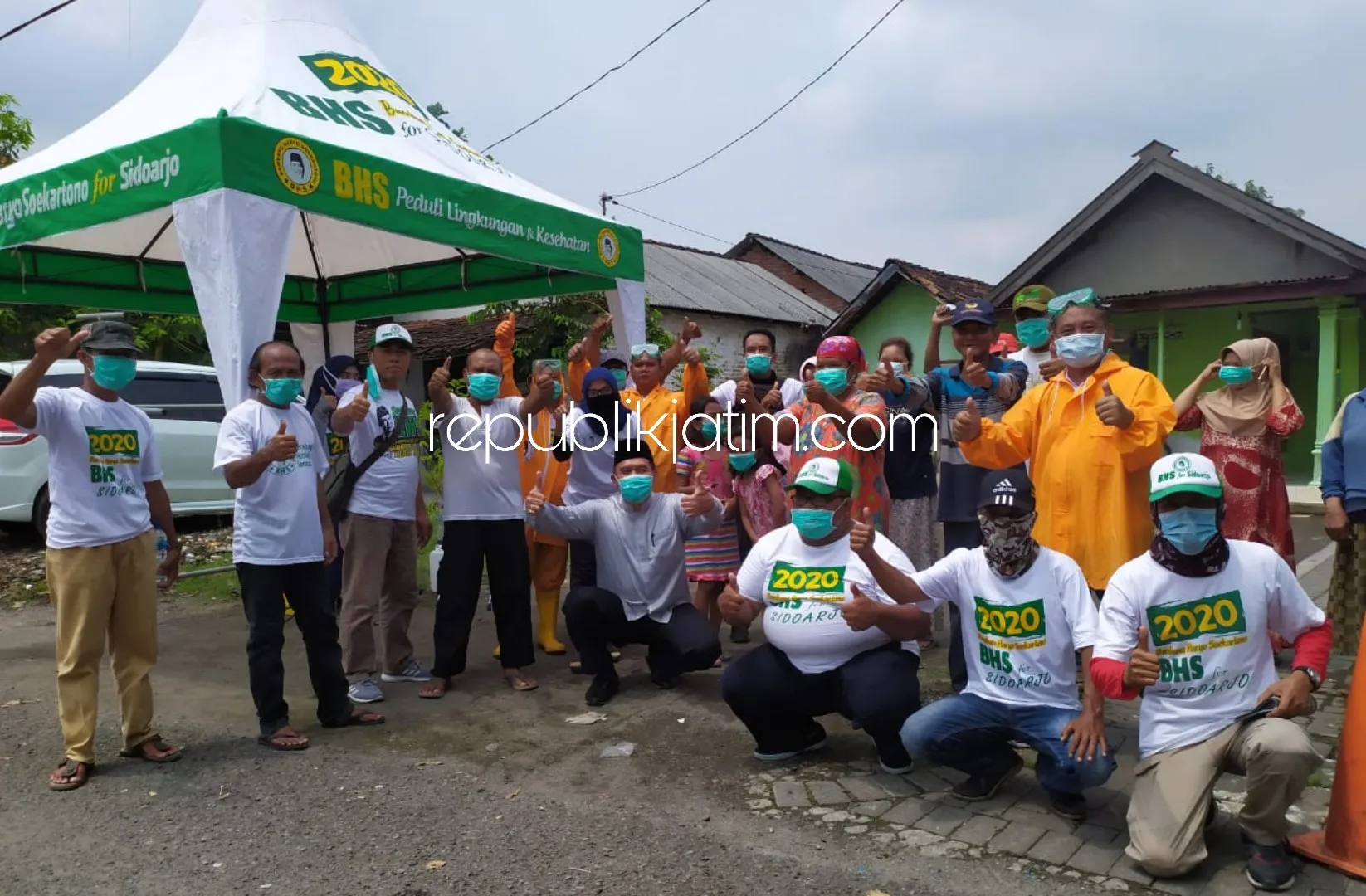 Perangi Corona, BHS Minta Pemkab Sidoarjo Gerakkan CSR 950 Perusahaan Semprot Disinfektan dan Bagi Masker