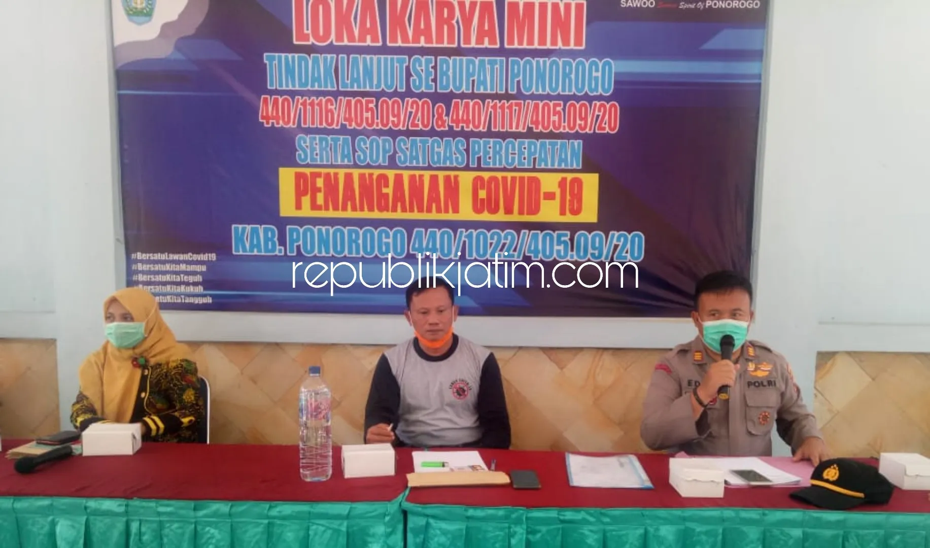 Kapolsek Sawoo Minta Para Kades Antisipasi Lonjakan Pemudik Saat Wabah Covid-19