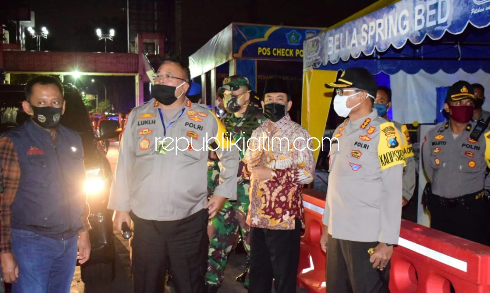 PSBB Sidoarjo Mulai Diberlakukan, Gugus Tugas Pantau Pos Check Point Dini Hari