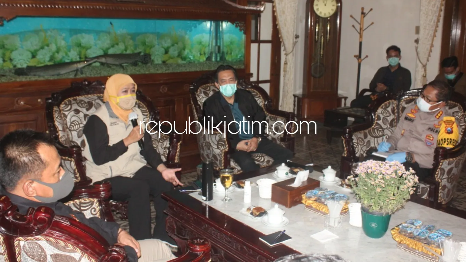 PSBB Tahap Dua Tambahan Pasien Positif 45 Orang Sehari, Gubernur Pantau Perkembangan Sidoarjo