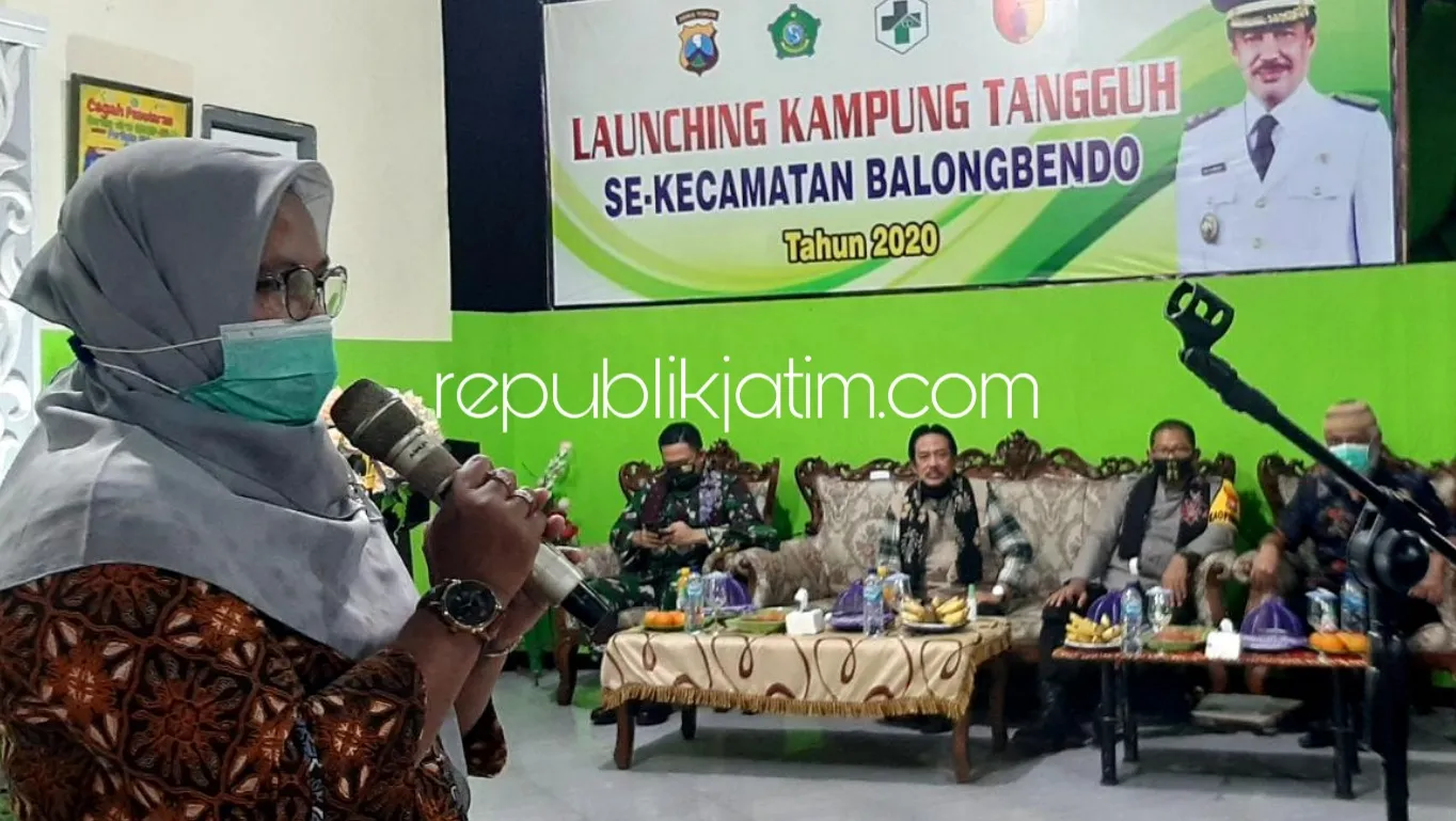 Ini Testimoni Pasien Covid-19 Sembuh Saat Peluncuran Kampung Tangguh di Balongbendo