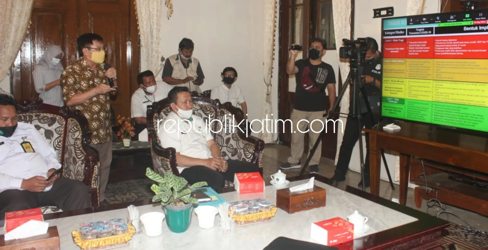 Angka Tingkat Penularan Covid-19 di Sidoarjo Turun, Kembali ke Zona Merah