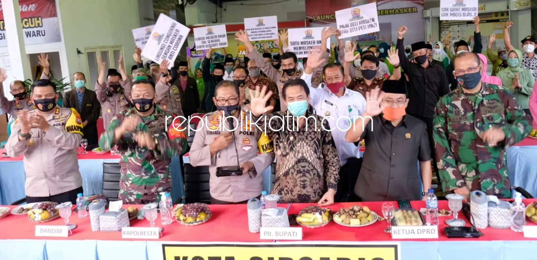 Gelorakan Jatim Bermasker, Ibu-ibu di Sidoarjo Bantu Sadarkan Warga Patuhi Protokol Kesehatan