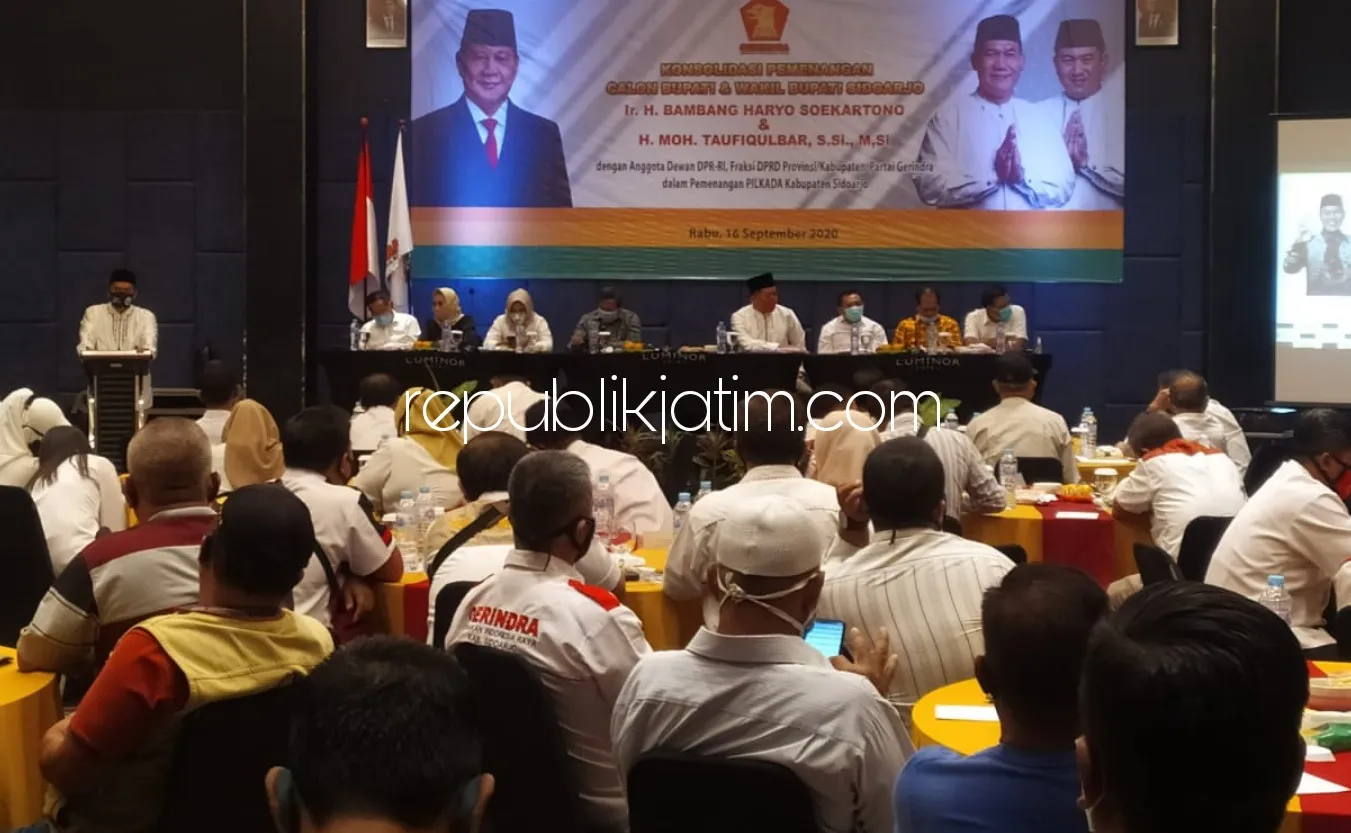 Usung Swasembada Pangan, Partai Gerindra Sidoarjo All Out Siap Menangkan BHS - Taufiqulbar