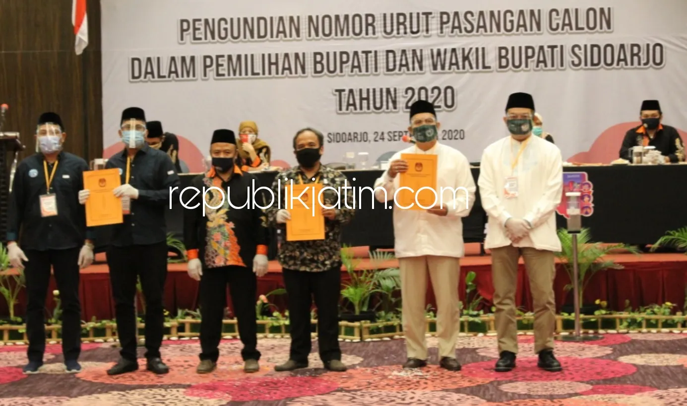 Hanya Diikuti Dua Paslon, BHS - Taufiq Nomor Urut 1, Gus Muhdlor - Subandi Nomor Urut 2