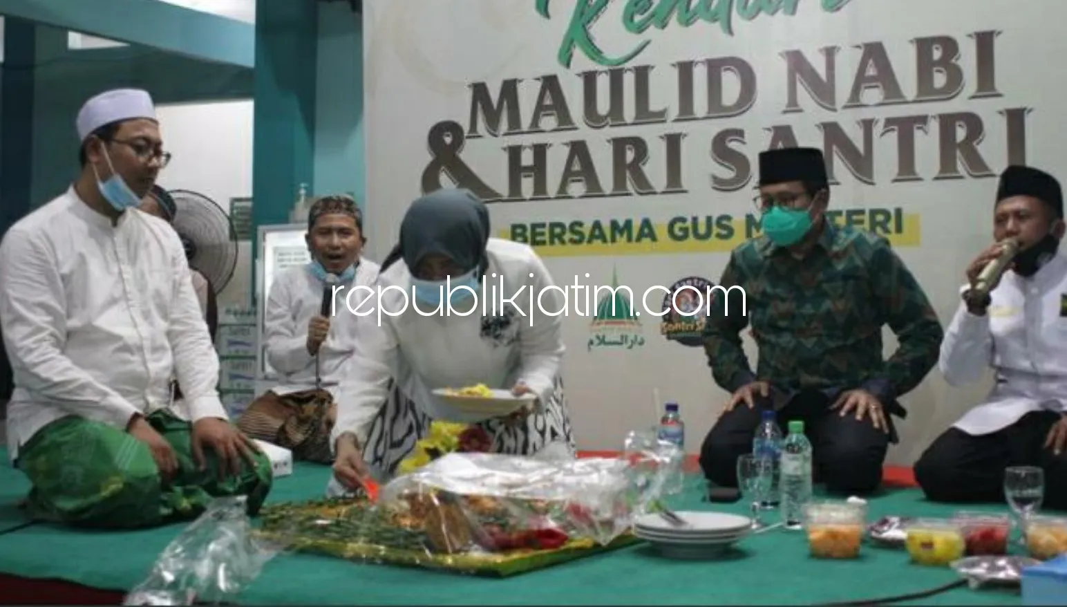 Gus Halim dan Mbak Anik Peringati Kenduri Maulid Nabi dan Hari Santri di DPW PKB Jatim