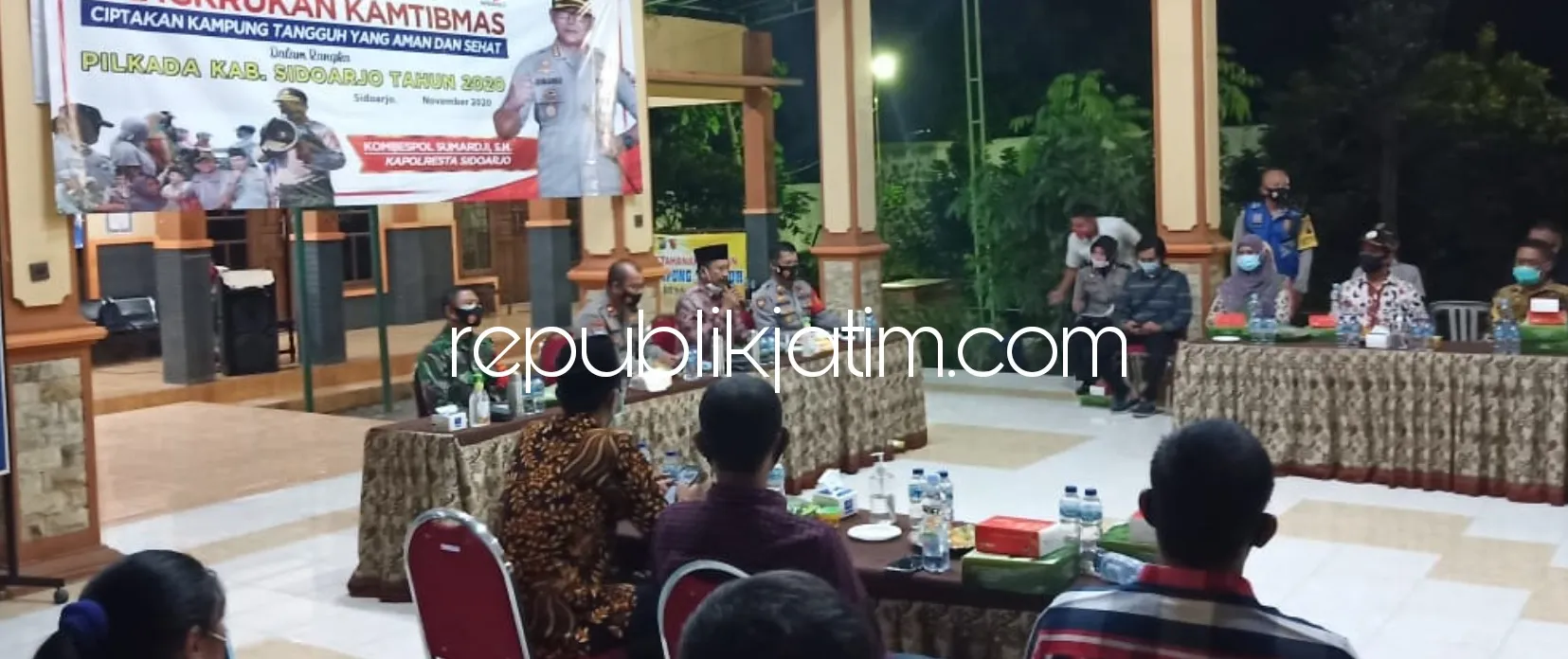 Cangkrukan Kamtibmas di Krian, Ketua Pilkades Kraton Minta E-Voting di Klantingsari Tidak Terulang