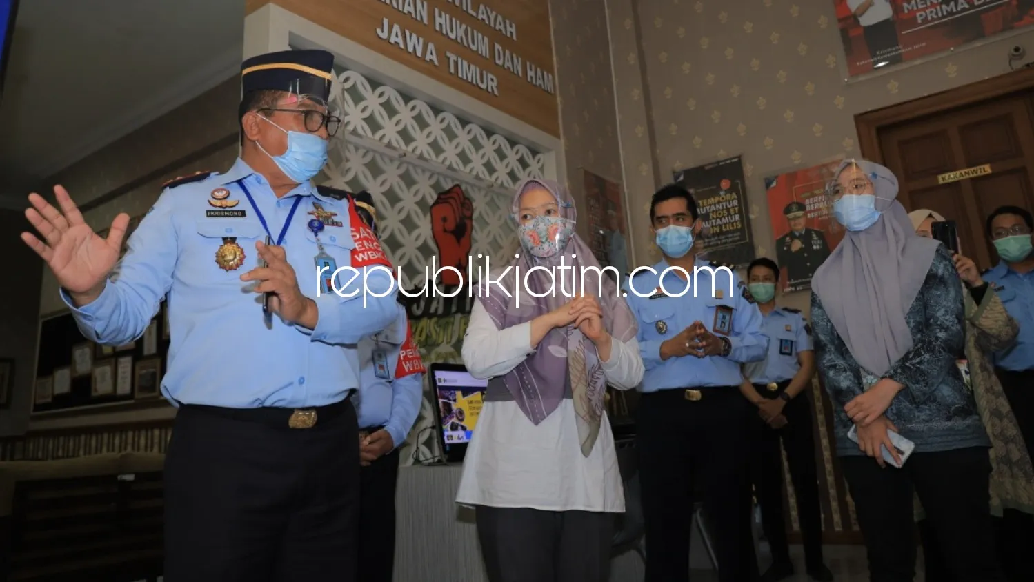 TPN Pembangunan ZI Kemenpan RB Uji Petik Pelayanan Kanwil Kemenkumham Jatim