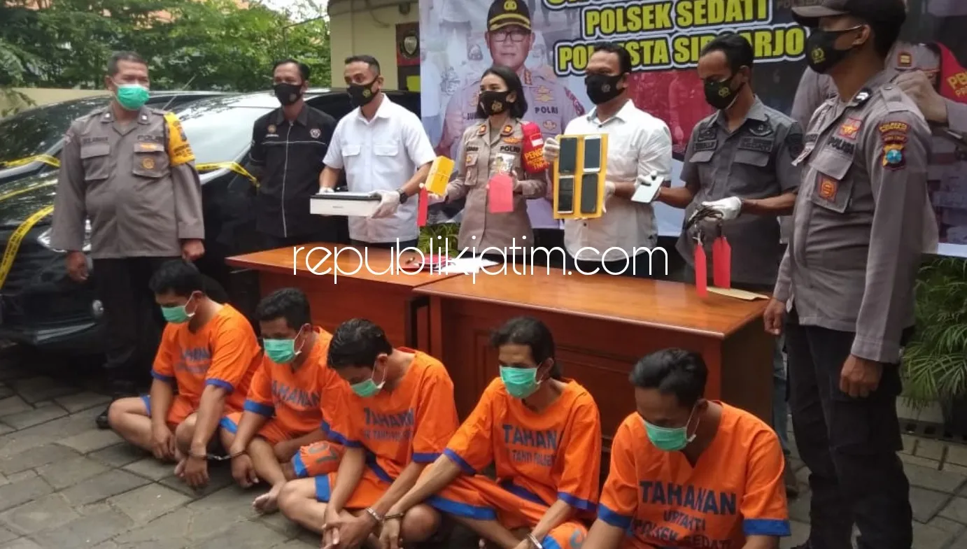 Sebulan 6 Kasus, Komplotan Residivis Pencurian, Penipuan dan Penggelapan Diringkus Polsek Sedati