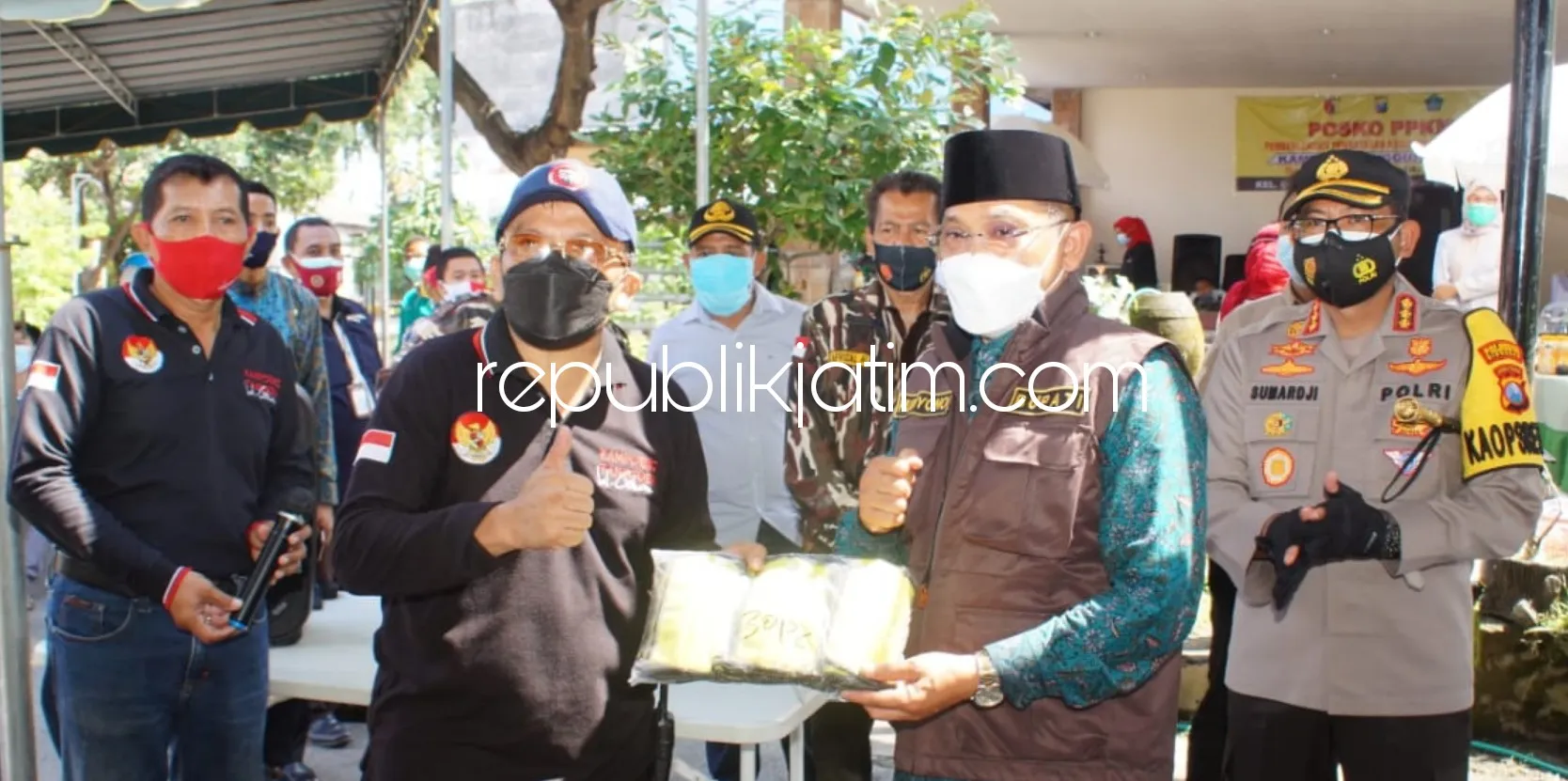 Digelar Mandiri, Pj Bupati dan Kapolresta Sidoarjo Apresiasi PPKM Mikro Lingkungan RW Taman Pondok Jati