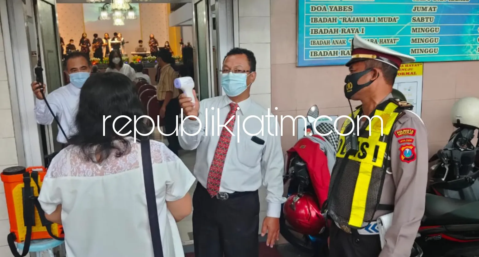 Perayaan Kenaikan Isa Almasih, Pengamanan Seluruh Gereja di Sidoarjo Diperketat