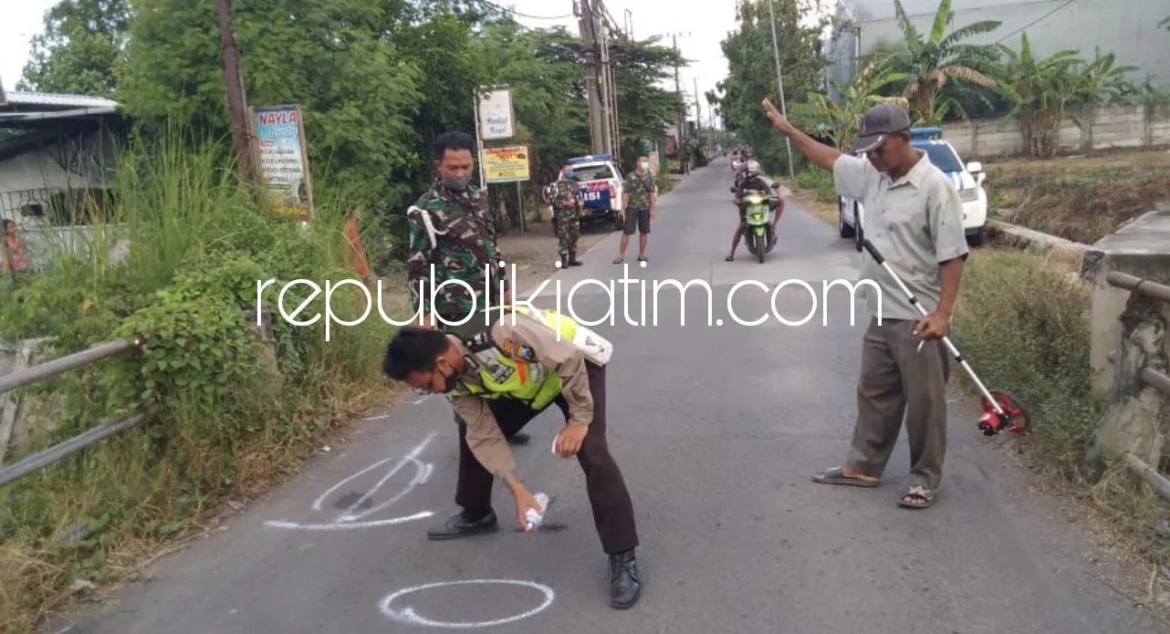 Pengendara Motor Tewas Diseruduk Truk Kabur, Tabrak Pengayuh Sepeda Onthel di Banjarpertapan Taman