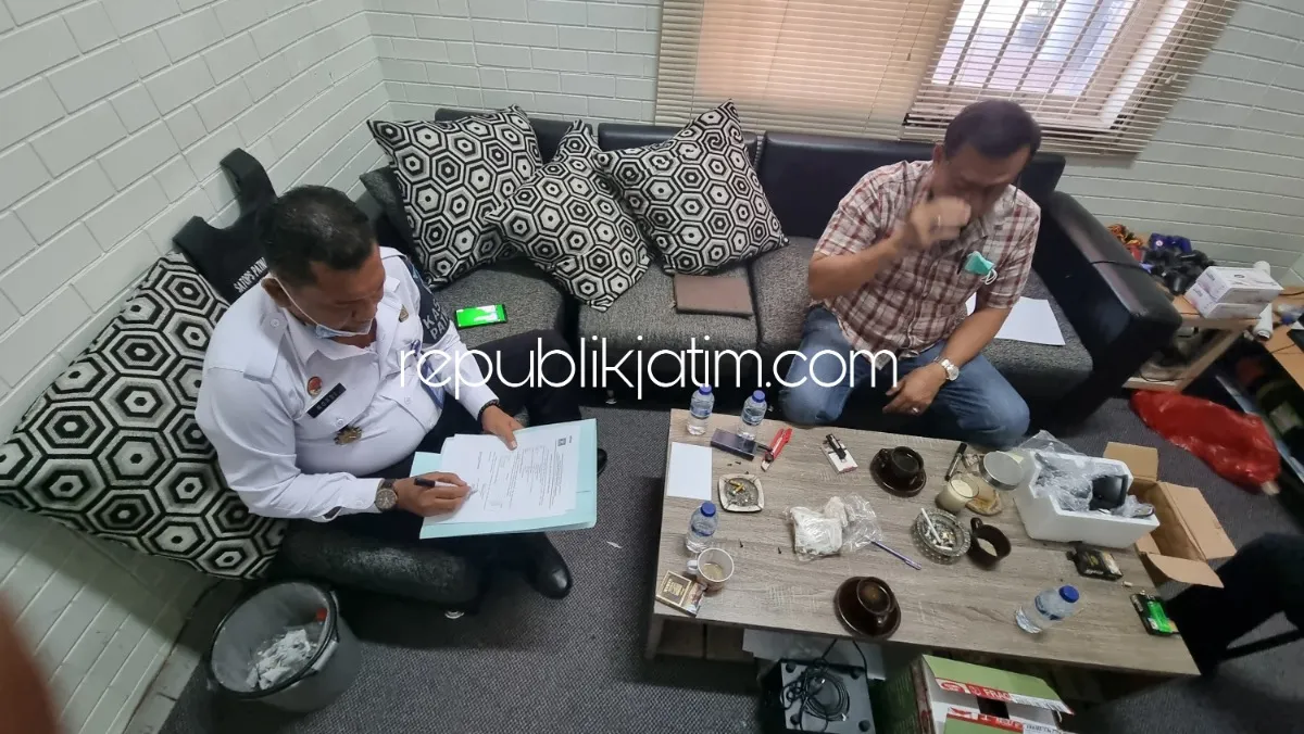 Petugas Lapas Porong Gagalkan Penyelundupan 4 Bungkus Berbagai Narkoba Dalam Speaker Aktif