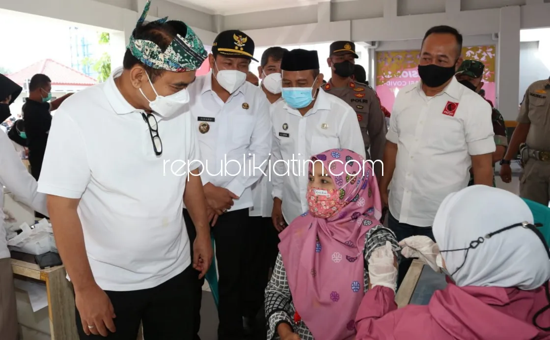 Wamendes PDTT Pastikan Vaksinasi Bagi Warga Pedesaan, Wabup Optimis Sidoarjo Layak Masuk Level 1 PPKM