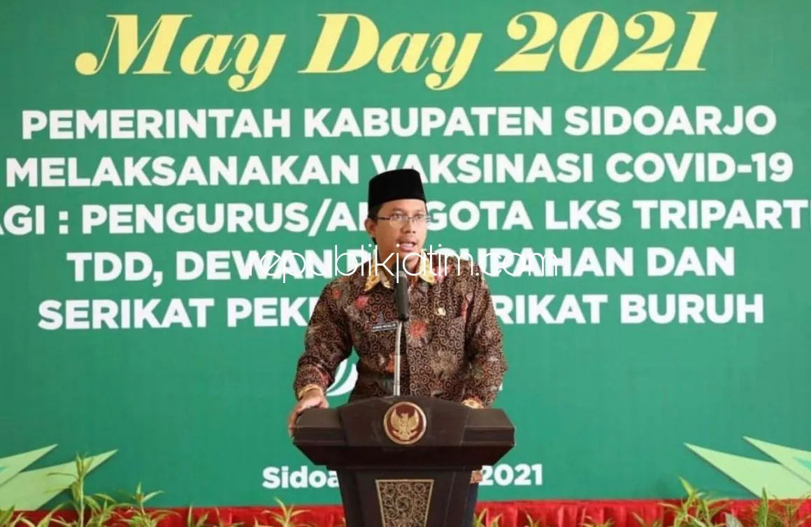 UMK Ditetapkan, Bupati Sidoarjo Berharap Terjalin Harmonisasi Pengusaha dan Pekerja Dorong Iklim Usaha