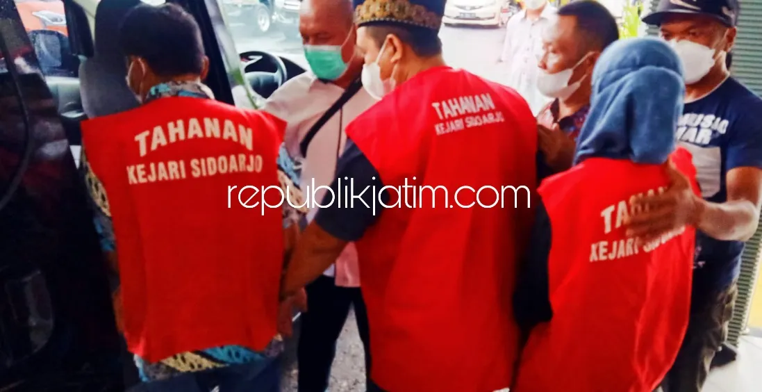 Berkas Dinyatakan Lengkap, 3 Tersangka Kasus OTT Pungli PTSL Klantingsari Tarik Ditahan JPU Kejari Sidoarjo