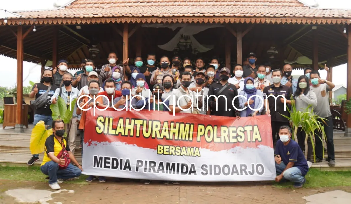 Jalin Sinergitas bersama Awak Media, Polresta Sidoarjo Gelar Ngopi Bareng Piramida