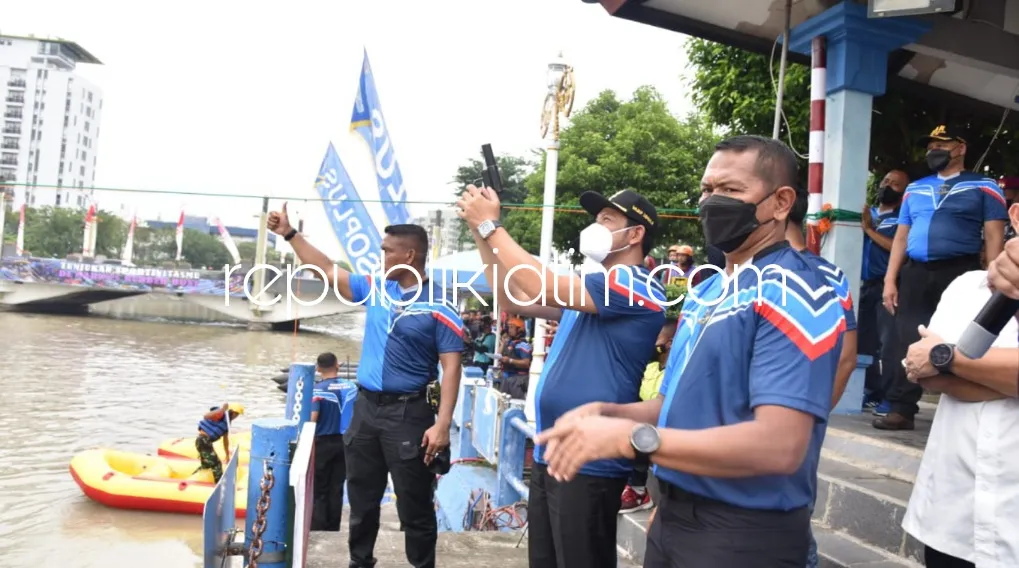 HUT ke 21, Pasmar 2 Gelar Marines Rubber Boat Race Danpasmar 2 Cup