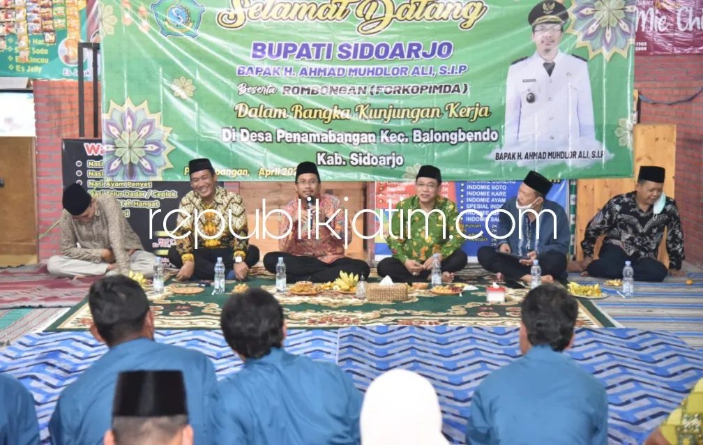Sambang 5 Desa di Kecamatan Balongbendo, Gus Muhdlor Disambati Jembatan Penghubung Sidoarjo - Gresik