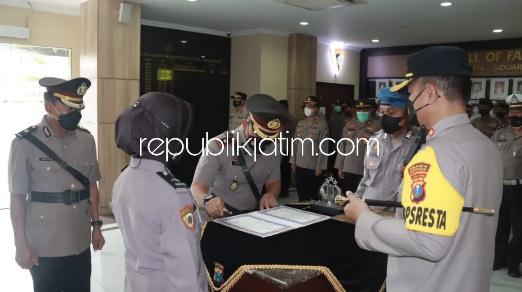 Geser Polda Jatim, Kapolsek Buduran Kompol Samirin Digantikan Kompol Hery Setyo Susanto Mantan Kapolsek Taman