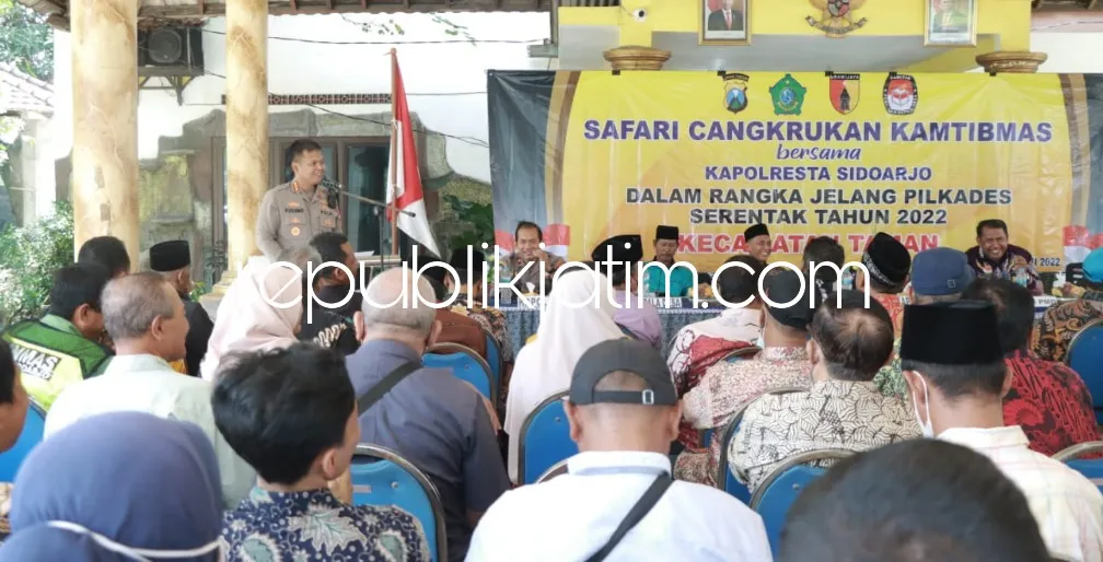 Bertemu 23 Cakades di Wilayah Taman, Kapolresta Sidoarjo Berharap Jaga Kerukunan Antar Calon